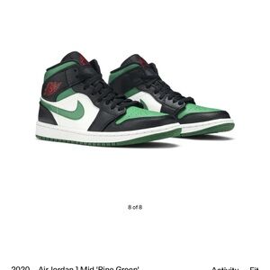 Air Jordan 1 Mid 'Pine Green’